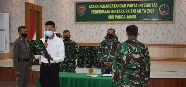 Penerimaan TNI di Jambi tanpa kecurangan