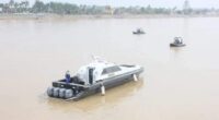 Banjir di pinggir aliran sungai Batanghari