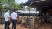 Gudang minyak Ilegal di Muaro Jambi