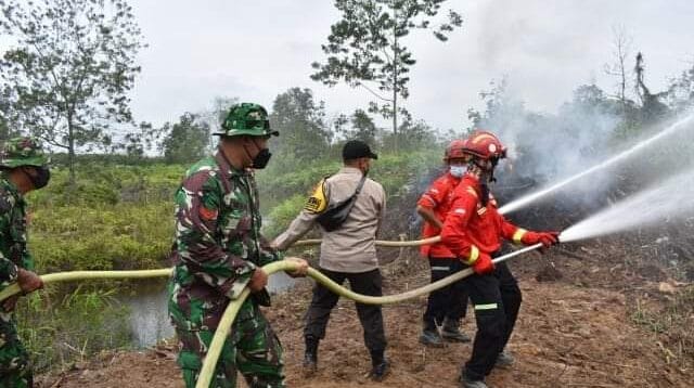 Latihan penanggulangan bencana di Jambi