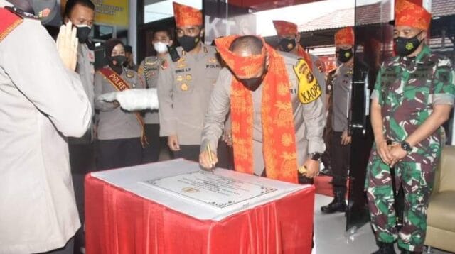 Peresmian gedung SPKT Polres Merangin