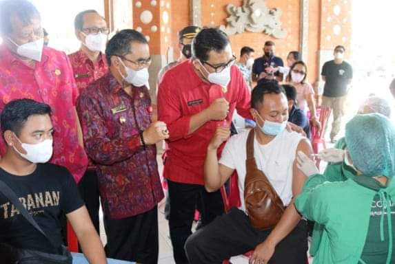 Capaian vaksinasi di Tabanan