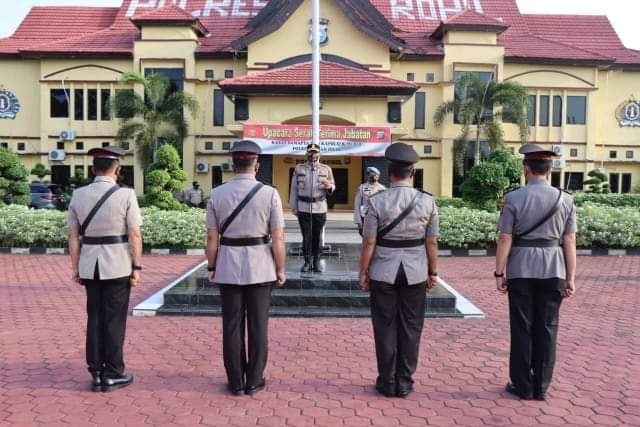 Sertijab Kasat Samapta Polres Rokan Hilir