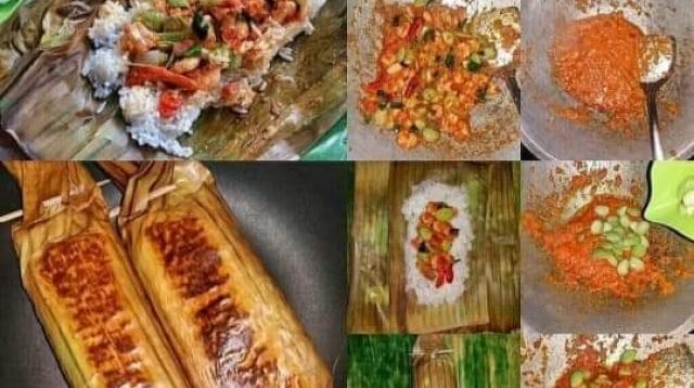 Cara membuat nasi bakar