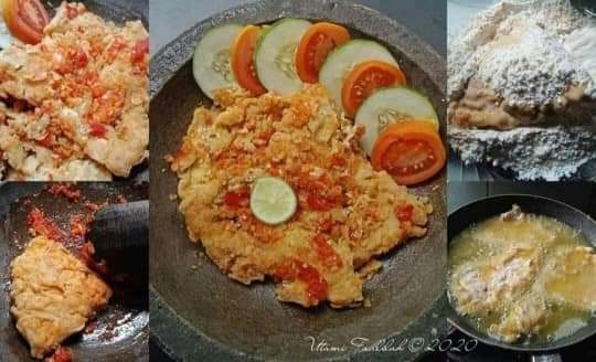 Cara membuat telur geprek