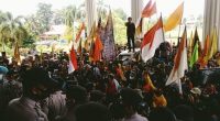 Ratusan petani sawit demo ke kantor Gubernur Jambi