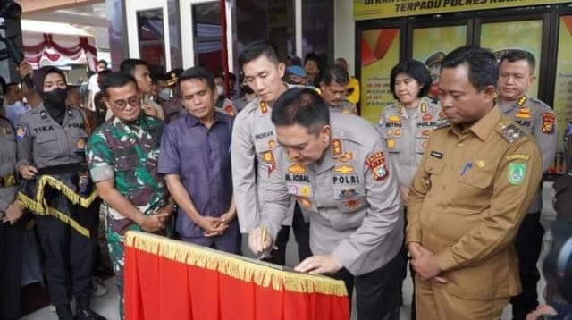 Kantor pelayanan terpadu Polres Rohil