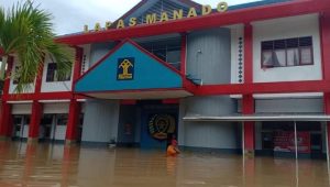 Banjir di Lapas Manado