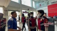 Polwan patroli di kota Jambi