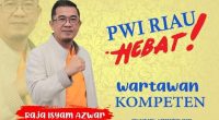 Raja Isyam Azwar calon Ketua PWI Provinsi Riau. (Diana)