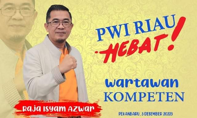Raja Isyam Azwar calon Ketua PWI Provinsi Riau. (Diana)